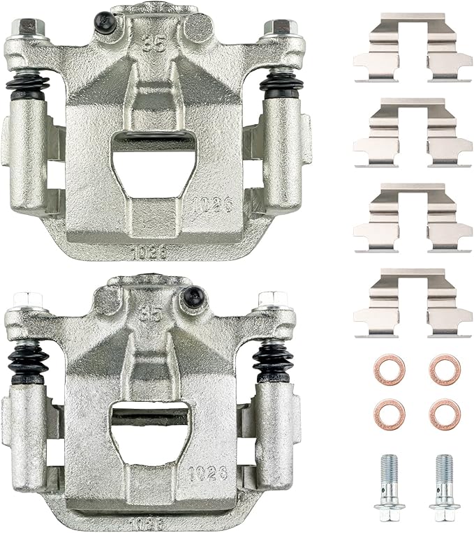Torchbeam 2PCS Rear Driver and Passenger Side Brake Caliper For Nissan for 2002-2006 2013-2018 Altima, 2003-2006 2019-2022 Maxima, Disc Brake Caliper Assembly with Bracket Replace # 19B2780+19B2781