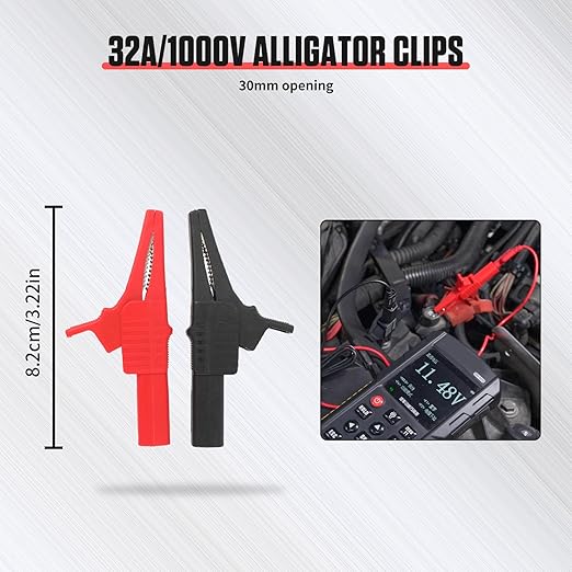 48PCS Automotive Circuit Test Leads Kit, Multi-Function Auto Diagnostic Tools with Electrical Breakout Leads, Alligator Clips & Multimeter Probes