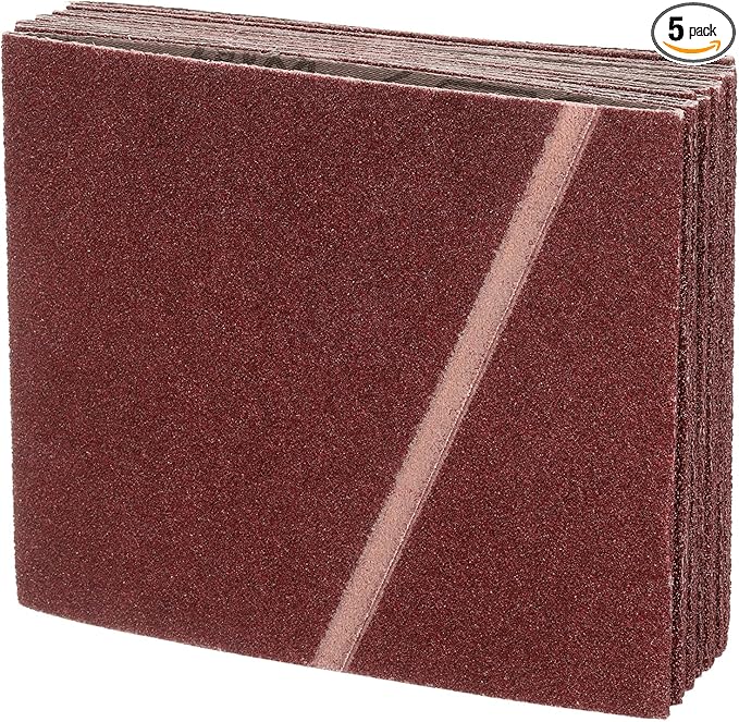 8 x 19 Inch Sanding Belt, 5 Pcs 40 Grit Knife Sharpener Belts Work Sharpening for Belt Sander Knife Carving Tool Metal Working