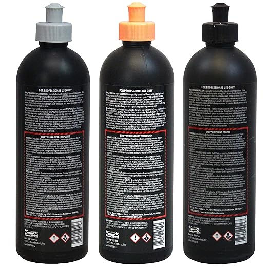 Malco Epic Paint Correction System Kit – Save Time with The Malco 2-in-1 Automotive Polish and Compound Kit/Works with All Dual Action and Orbital Polishers for a Professional Shine (800213)