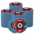EZARC Flap Discs 60 Grit, 4 1/2 x 7/8-Inch Flap Sanding Disc, Type 29 Zirconia Grinding Wheel for Stainless Steel, Sheet Metal (50 Pack)