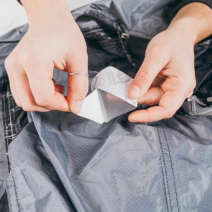 GEAR AID Tenacious Tape Hex 2.5” and 1.5” Repair Patches, Peel-and-Stick to Fix Holes and Burns in Down Jackets, Rain Gear, Tents, Tarps and More