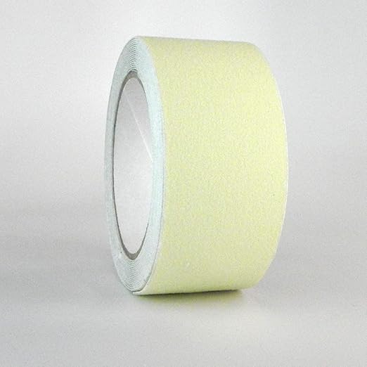 GGR Supplies T.R.U. NST-20 Non-Skid Tape 60 ft. Length Safety Way 60 Grit Anti Slip Traction Tape 32 Mil No Slip (2 in. x 60 ft. (50mm Wide), Luminous)