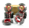 10PCS, Metal Blaster Clearing Brush/Replacement Coarse Abrasive Wire Wheel Belt/Rust Removal/Bristle Blasting for Efficient Surface Preparation (0.7mm Carbon Spring Steel, A Box with Ten Belts)