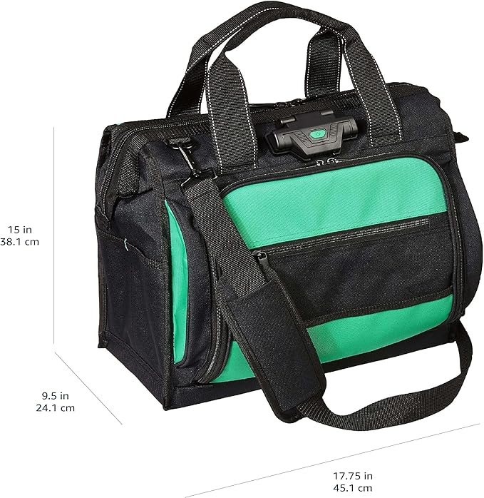 Amazon Basics Tool Sling Bag, Black, 40 Pockets (Previously Denali Brand)