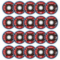 EZARC Flap Disc 20 Pack, 4.5" x 7/8", T29 Zirconia Abrasive Grinding Wheel, 40/60/80/120 Assorted Grits Flap Sanding Disc for Metal, Stainless Steel