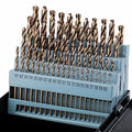 Cobalt Number Size Drill Bit Set #1-60, 60Pcs M35 High Speed Steel Jobber Length Drill Bit Kit for Stainless Steel Hard Metal and Cast Iron