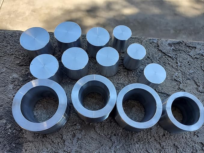 Coin Ring Punch & Spacer Set | Hole Punch Coin Jewelry Making Tool Swedish Wrap Method | Self Centering Coin Ring Punch Set | Swedish Die Wraps (4) with 9 Push Rods - Made in USA