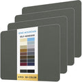 KING MOUNTAIN Canvas Repair Patch 9 x11 Inch 4 Pcs Self-Adhesive Waterproof Fabric Patch for Sofas, Tents, Furniture,Tote Bags, Car Seats (Dark Grey 2.0)