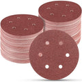 100 PCS 6 Inch Sanding Discs 40 Grit Hook and Loop Sandpaper, Round Orbital Sand Paper Discs for Sander