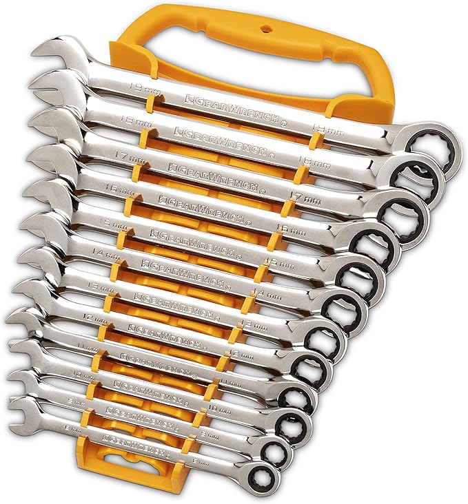 GEARWRENCH 25 Pc. Combination Ratcheting Wrench Set, SAE/MM - 86700