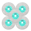 Rock Slab Grinding Disc - 3 inch Glass Cutter Disc (5pcs), Granite Cutting Blade, Diamond Grinder Wheel for Rock Slab, Stone, Tile, Marble, Granite, Glass Diamond Saw Blades