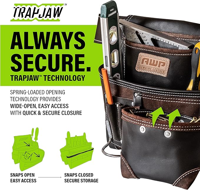 AWP Tool Pouch, Electrician Tool Pouch, Premium, Professional Multi-Pocket Organizer