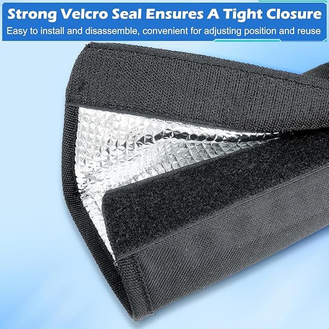 3 Layers HVAC Copper Pipe Insulation Cover, 78 x 11.8 Inch Flexible Pipe Insulation Wrap, 600D Oxford AC Copper Line Insulation Sleeve Wrap for Central Air Conditioning Mini Splits