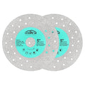 Rock Slab Grinding Disc - 5 inch Glass Cutter Disc(2pcs), Granite Cutting Blade, Diamond Grinder Wheel for Rock Slab, Stone, Tile, Marble, Granite, Glass Diamond Saw Blades