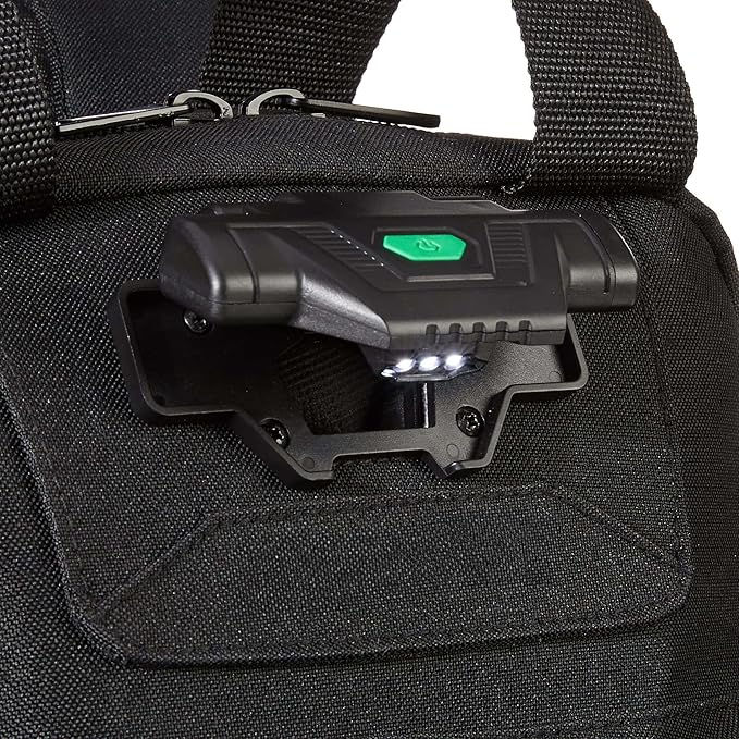 Amazon Basics Tool Backpack, Lighted Bag, Black, 55 Pockets (Previously Denali Brand)