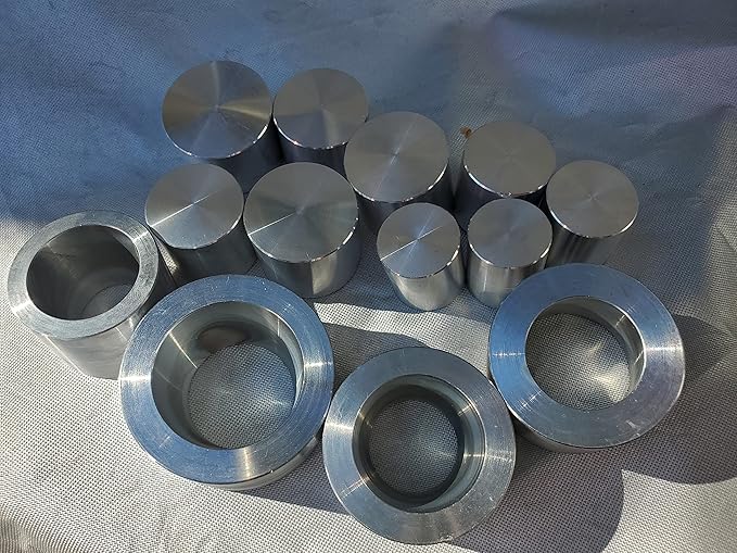 Coin Ring Punch & Spacer Set | Hole Punch Coin Jewelry Making Tool Swedish Wrap Method | Self Centering Coin Ring Punch Set | Swedish Die Wraps (4) with 9 Push Rods - Made in USA