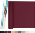 KING MOUNTAIN Canvas Repair Patch 16×30 Inch Self-Adhesive Waterproof Fabric Patch for Sofas, Tents, Furniture,Tote Bags, Car Seats (Burgundy)