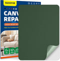 Self-Adhesive Canvas Repair Tape, 8.3" x 11" Waterproof Canvas Repair Patch, Fabric Patch Repairs Kit for Furniture, Tents, Sunbrellas, Boat Covers Awnings, Couches, Clothes, Bags Army Green
