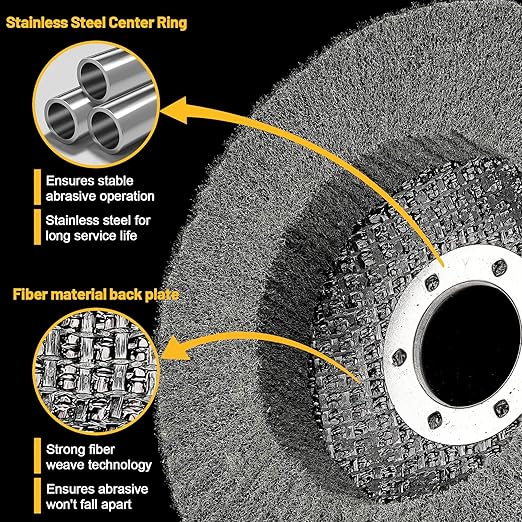 10Pcs 600 Grit Scour Flap Disc 4 1/2 Inch Fine Polishing Buffing Wheel for Metal Stainless Steel Angle Grinder Scouring Pads Scuff Sanding Discs Paint Rust Remover