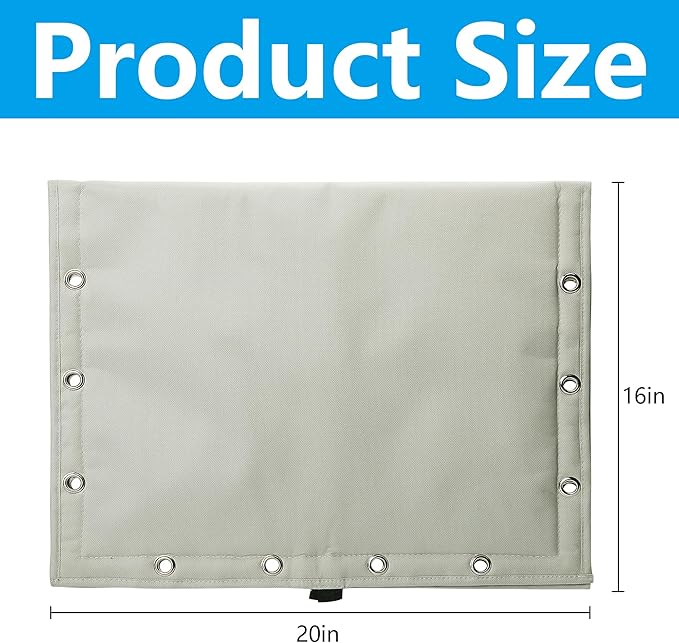20 x 16 Inch Backflow Preventer Insulation Cover- 3 Way Opening Winter Pipe Insulation Sprinkler Valve Cover (5°F)- Waterproof Water Well Pump Covers for Outside Freeze Protection