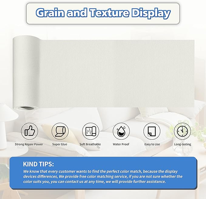 KING MOUNTAIN Canvas Repair Tape,Outdoor Gear Patch, 4×63 Inches,Waterproof,Self-Adhesive for Repairing Boat Covers,Sun Shades,Sofas,Tents,Lounge Chairs,Awnings (White1.0)