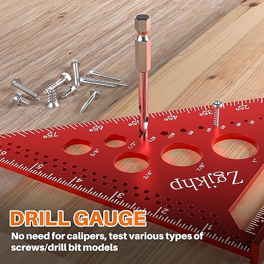 Metal Square 7 Inch Carpenter Square Tool-Versatile Aluminum Rafte Square for Accurate Measuring and Marking,Includes Carpentry Pencil+Leads