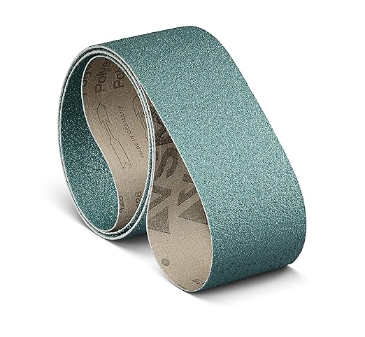 VSM 6-Pack - 2" X 48" 120 Grit (Medium) - Zirconia Alumina Belts, Tear-Resistant Flexible Cloth Backing, Durable, Hand-Held Machine Compatible Sanding Belts