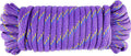 Wellmax Diamond Braid Nylon Rope, 3/8 in X 50 Foot, UV Resistant, High Strength and Weather Resistant - Purple
