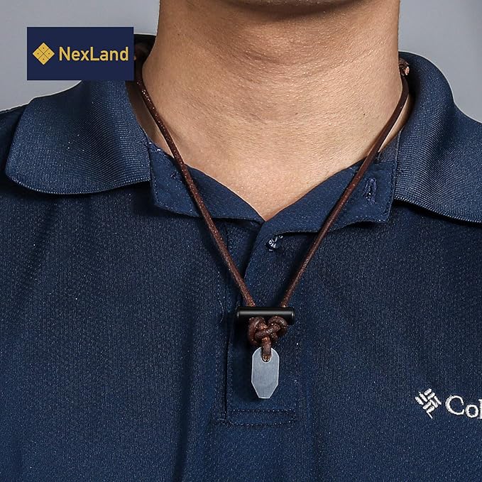 FNL Ceramic Fire Starter Necklace Leather Cord