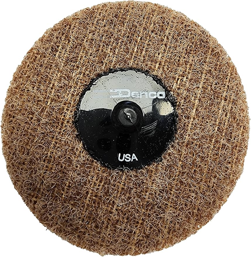 Denco Surface Prep Conditioning Disc - Coarse - Brown - 2 Inch and 3 Inch - Pack of 50 - Abrasive Quick Change Disc Twist to Lock Superior Life (3 Inch)