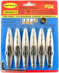 FTG USA Countersink Drill Bit Set for Wood with Tapered Drill Bit 6 Pc #8 (11/64")