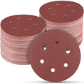 100 PCS 6 Inch Sanding Discs 120 Grit Hook and Loop Sandpaper, Round Orbital Sand Paper Discs for Sander