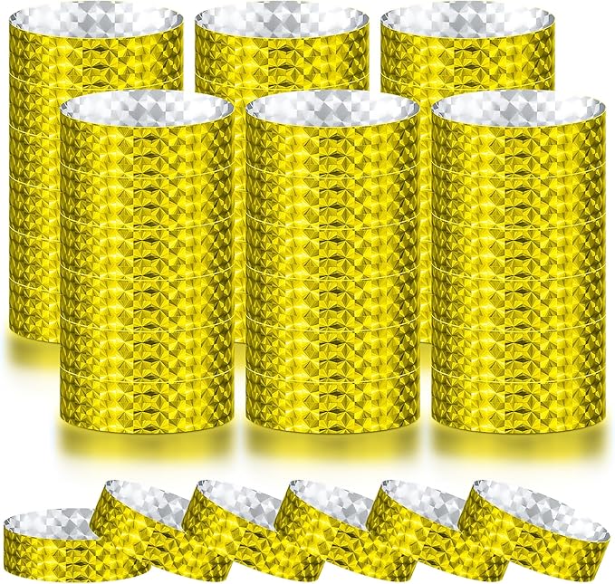 Epakh Paper Wristbands Neon Wrist Bands Waterproof Handbands for Events Lightweight Concert Wristbands Neon Colored Adhesive Wrist Band for Party