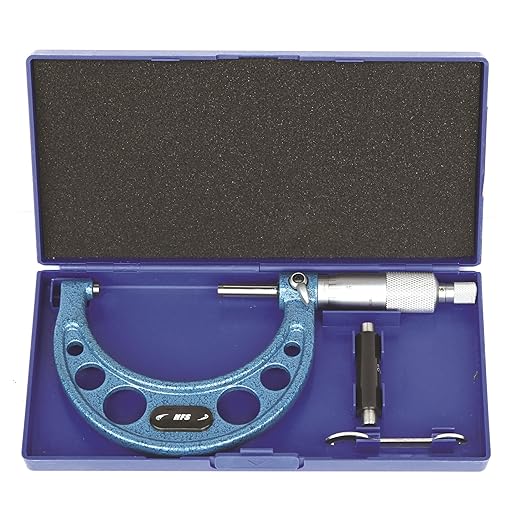 HFS(R) 2-3" Outside Micrometer with 0.0001" Accuracy, Carbide Anvil and Laser-Etched Scale