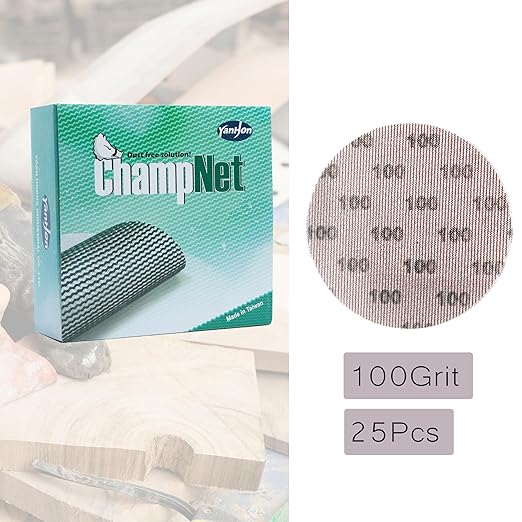 Mesh Drywall 9 Inch Sanding Disc 100 Grit 25PCS, Sand Screen 9in Sandpaper Net Dust Free Hook and Loops Discs | Compatible with Radius 360 Drywall Sander | Ideal for Drywall, Floor, Putty Use
