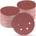 100 PCS 6 Inch Sanding Discs 80 Grit Hook and Loop Sandpaper, Round Orbital Sand Paper Discs for Sander