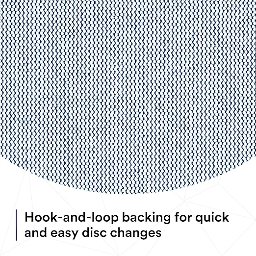 3M Xtract Net Disc 310W, 320+, 6 in, Die 600Z, Pack of 50 Hook and Loop Sanding Discs, Virtually Dust-Free, Value Option for Metal, Wood, Composites, Stock Removal, and Fine Finishing
