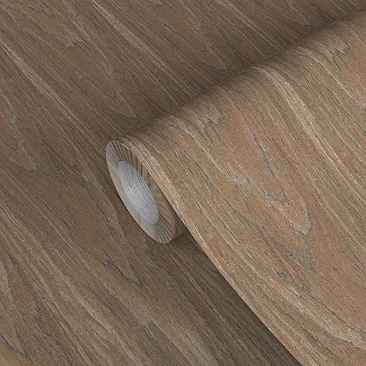 GSCIT Club Walnut Wood Veneer, 8 inch x 15ft Wood Edge Banding Pre-glued Flexible, Veneer Tape Banding for Cabinet Repair Furniture Restoration