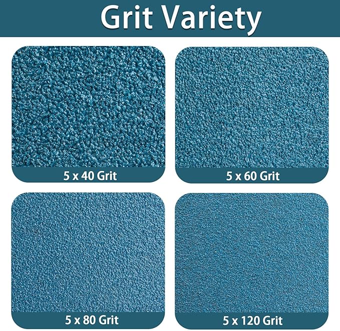3x18 Inch Belt Sander Sanding Belts Kit 20 Pcs (5 Each of 40/60/80/120 Grits), Zirconia Belt Sander Paper Sanding Belts for Wood, Metal, Cars, and Furniture, 20-Pack