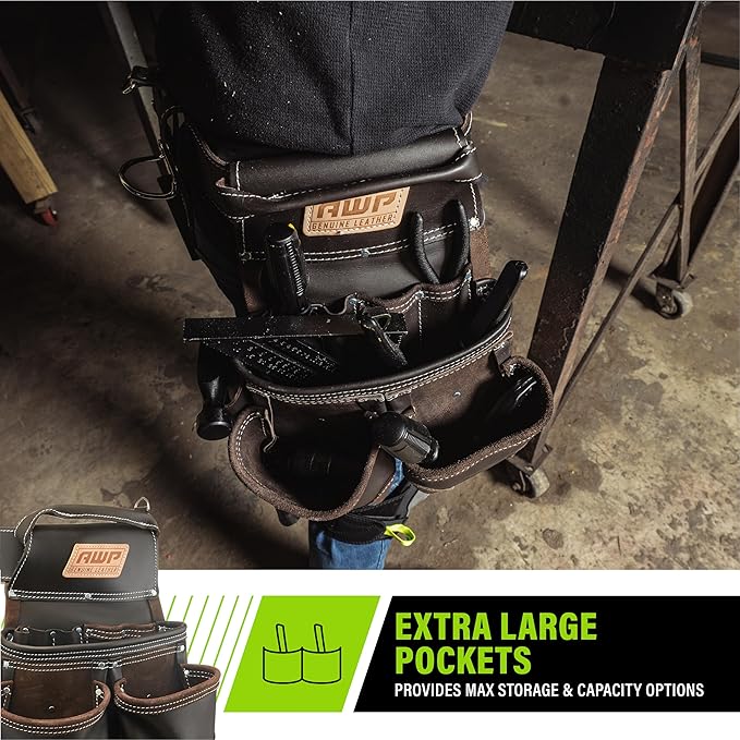 AWP Tool Belt, Tool Rig, Durable, Premium Tool Belt Organizer