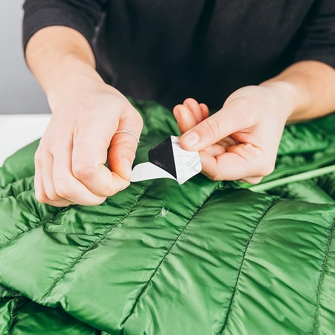 GEAR AID Tenacious Tape Hex 2.5” and 1.5” Repair Patches, Peel-and-Stick to Fix Holes and Burns in Down Jackets, Rain Gear, Tents, Tarps and More
