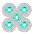 Rock Slab Grinding Disc - 5 inch Glass Cutter Disc(5pcs), Granite Cutting Blade, Diamond Grinder Wheel for Rock Slab, Stone, Tile, Marble, Granite, Glass Diamond Saw Blades