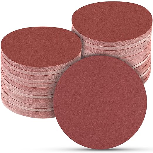100 PCS 6 Inch Sanding Discs 150 Grit, 6 Hole Hook and Loop Sandpaper, Round Orbital Sand Paper Discs for Sander