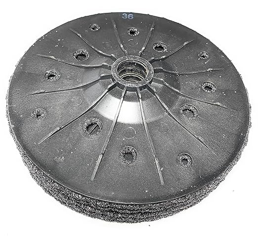 SIGNI 5 Pack SiC Plastic Back Grinding Wheel for Granite/Marble/Concrete and Glasses (7 INCH, 36 GRIT)