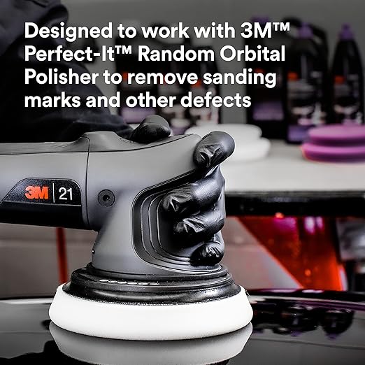 3M Perfect-It Random Orbital Compound, 34130, 1 Pint, Fast Cutting Compound for Automotive Buffing & Polishing