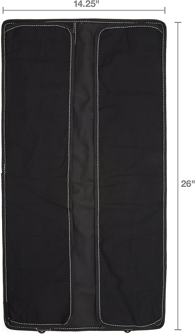 Dickies Large Wrench/Screwdriver Organizer Roll for Mechanics, 23 Tool Pockets, Durable Canvas Construction, 26 in. x 14.25 in. Unrolled, Black