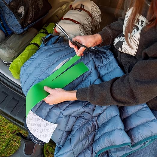 GEAR AID Tenacious Tape 3”x20” Fabric and Vinyl Gear Repair Tape, Quickly Fix Holes and Rips in Puffy Jackets, Rain and Snow Gear, Tents, Sleeping Bag and More, Green, 1 Pack