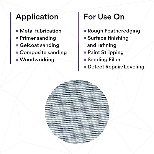 3M Xtract Net Disc 310W, 150+, 5 in, Die 500X, Pack of 50 Hook and Loop Sanding Discs, Virtually Dust-Free, Value Option for Metal, Wood, Composites, Stock Removal, and Fine Finishing
