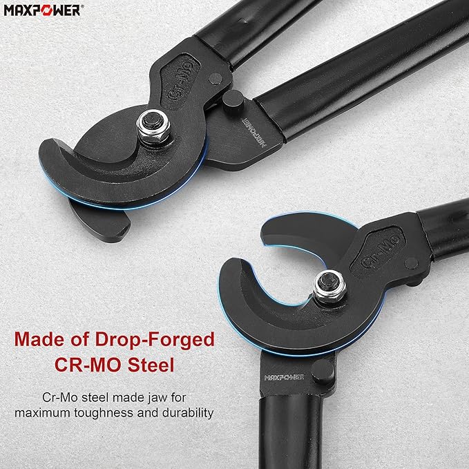MAXPOWER Cable Cutters, 25-Inch Heavy Duty Cable Cutter for Aluminum, Copper and Communications Cable